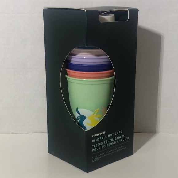 Starbuck’s Spring (6) Reusable Hot Cups with Lids - Picture 2 of 5